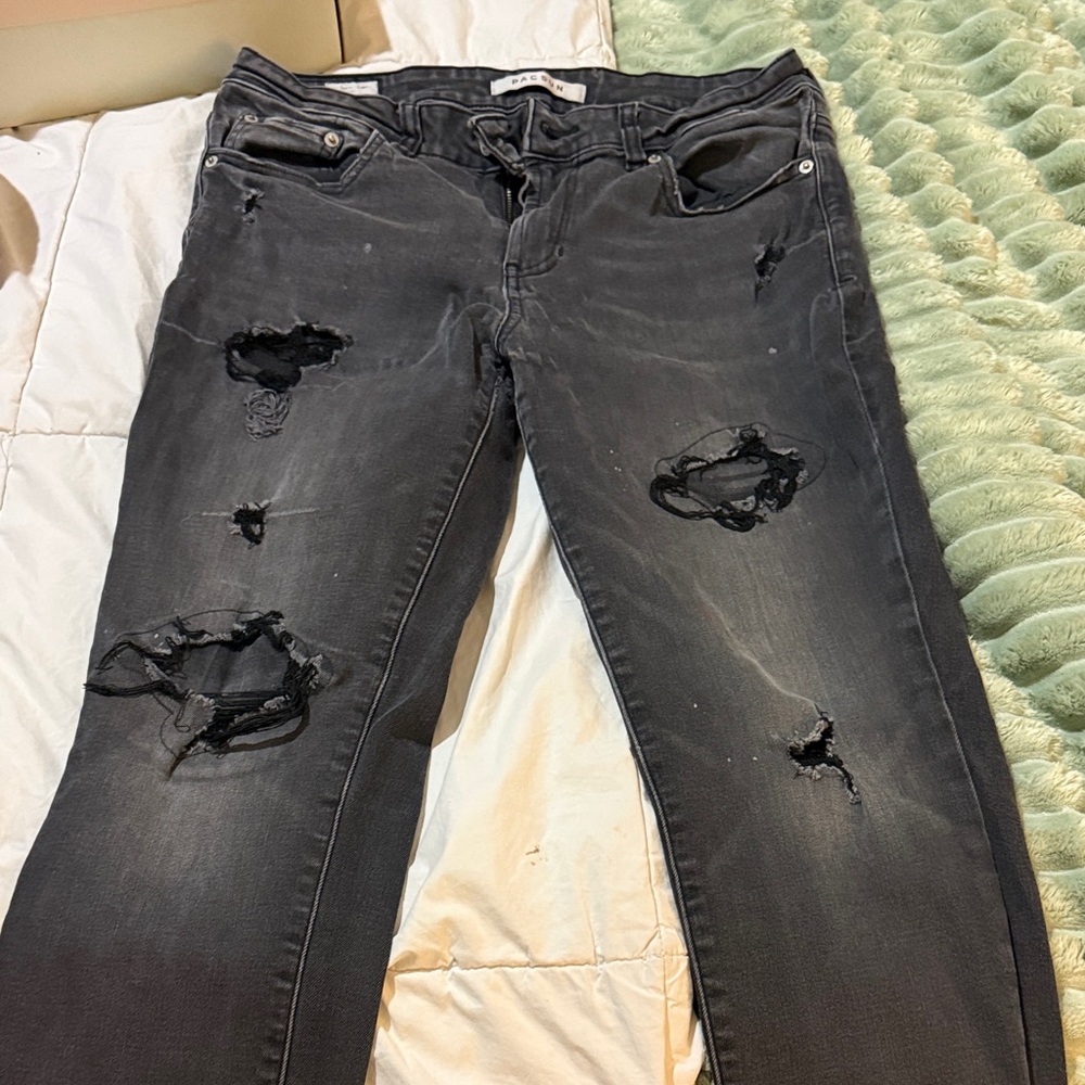 Zara Charcoal Denim Pants